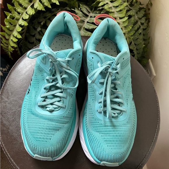 Hoka One One Bondi 7 Aquarelle Running Shoe Women’s Sneaker Size 11 - Picture 8 of 10